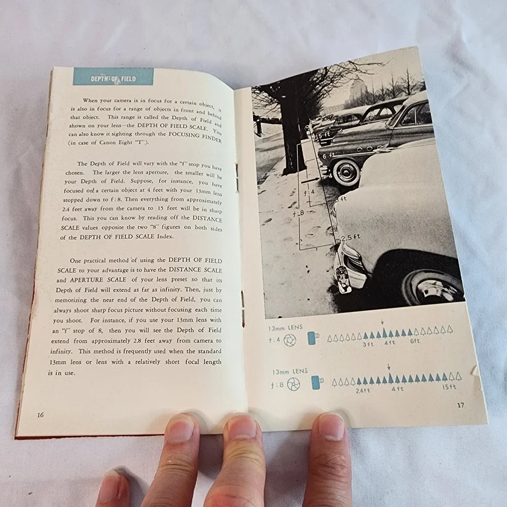 Vintage Original Canon Cine 8 Movie Camera Instruction Manual 1957